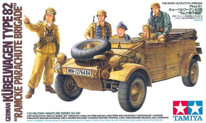 Tamiya 35304 Kubelwagen Type 82 Ramcke 1/35