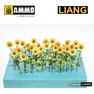 Liang 0101 Paper Sunflowers for Dioramas (laser+ 3D print parts) – Bild 3