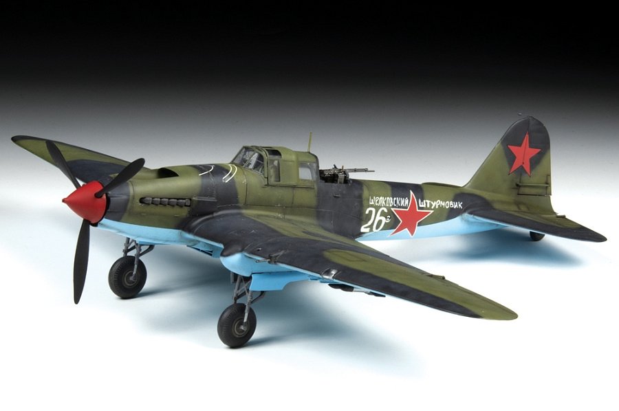 Zvezda 4826 Soviet two-seat attack aircraft IL-2 shturmovik (mod.1943) 1/48 – image 4
