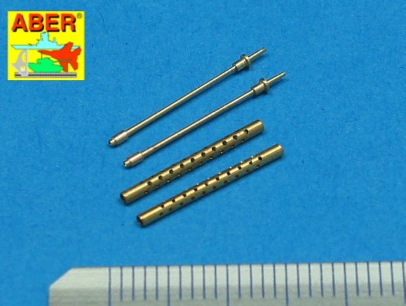 Aber A48 017 Set of 2 inch .50 (12.7mm) standard barrels for US aircraft machine guns Browning M2 (1/48) – imagen 3