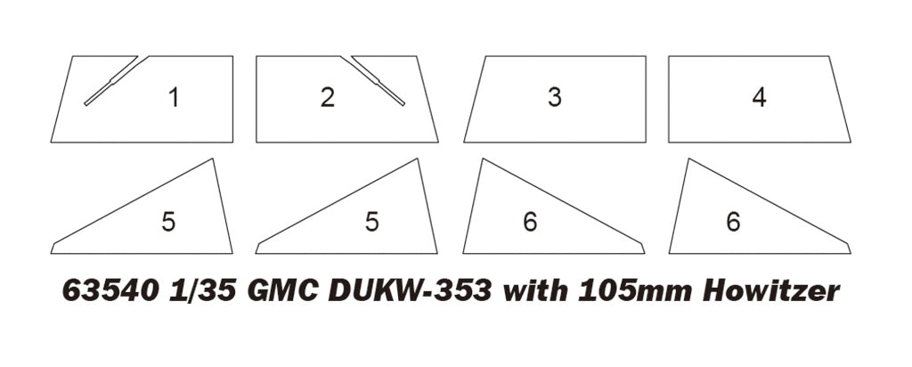 I Love Kit 63540 GMC DUKW-353 with 105mm Howitzer 1/35 – image 4