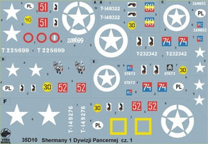 ToRo Model 35D10 - Polish Sherman tanks - 1st Polish Armored Division, NWE 1944-45 vol.1 1/35