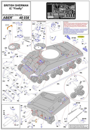 Aber 48038 British Sherman IC Firefly Tamiya 1/48 tank – image 8