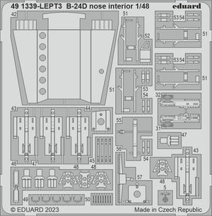 Eduard 491339 B-24D nose interior REVELL 1/48 – immagine 3
