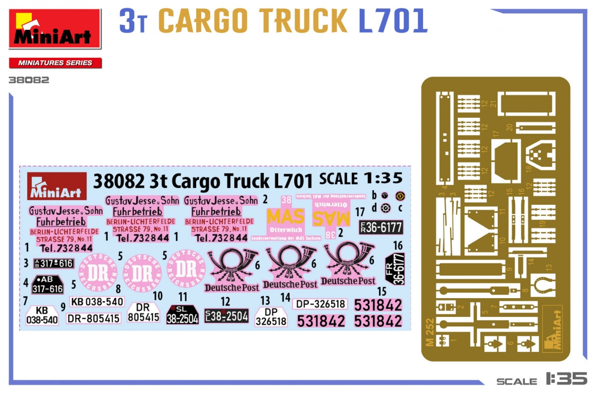 MiniArt 38082 3T CARGO TRUCK L701 1/35 – image 2