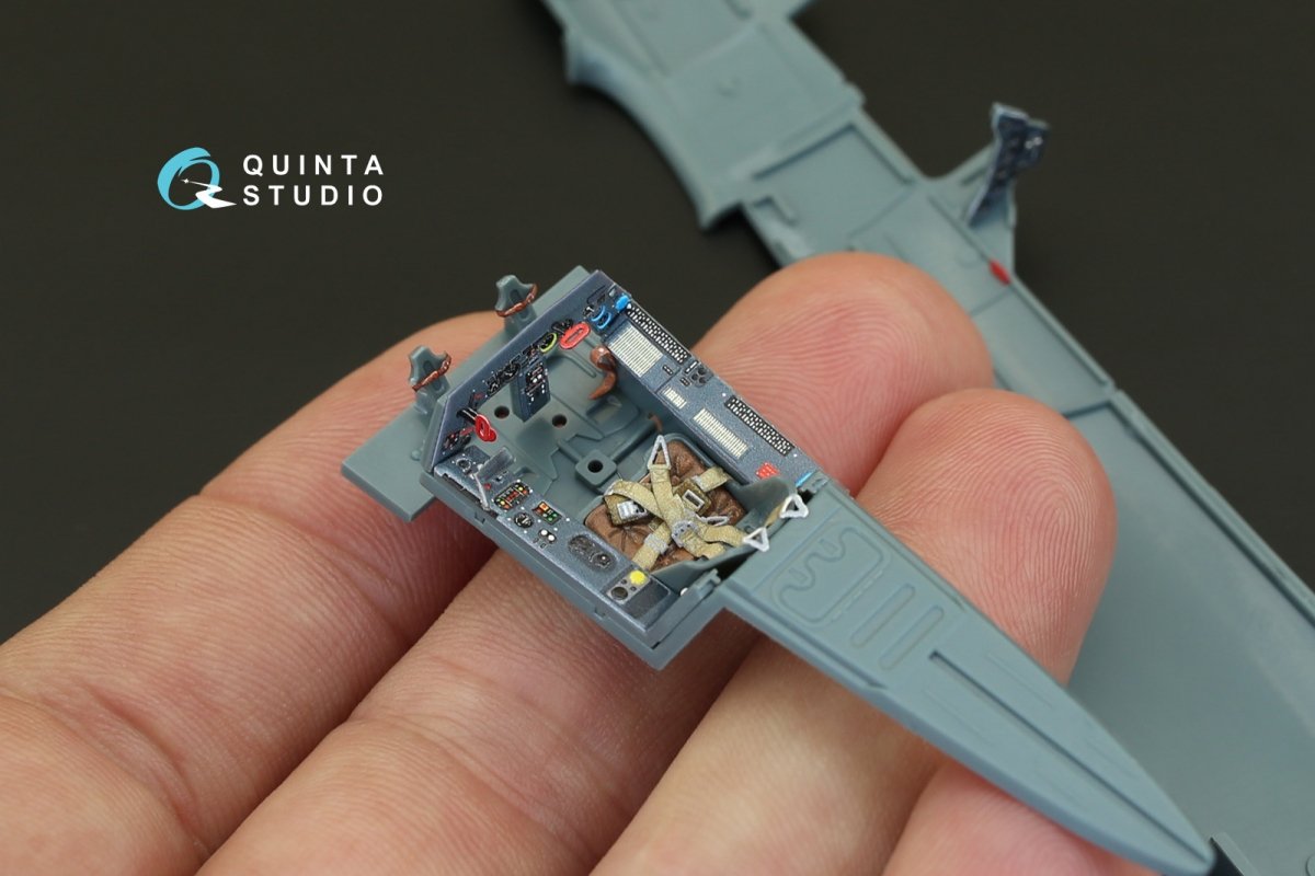 Quinta Studio QD48079 FW 190A-3 3D-Printed &amp;amp; colored Interior on decal paper (for Eduard kit) 1/48 – obrázek 8