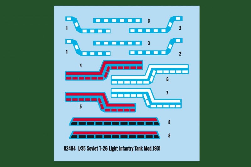 Hobby Boss 82494 Soviet T-26 Light Infantry Tank Mod.1931 1/35 – image 8