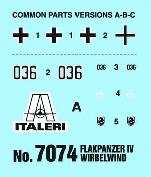 Italeri 7074 FLAKPANZER IV WIRBELWIND 1/72 – obrázek 7