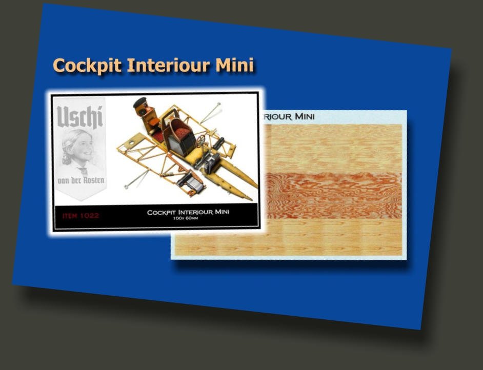 Uschi 1022 Wood Grain Decal Cockpit Interior Mini – Bild 2