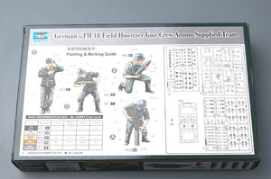 Trumpeter 00426 German s.FH 18 Field Howitzer Gun Crew Ammo Supplied Team 1/35 – imagen 3