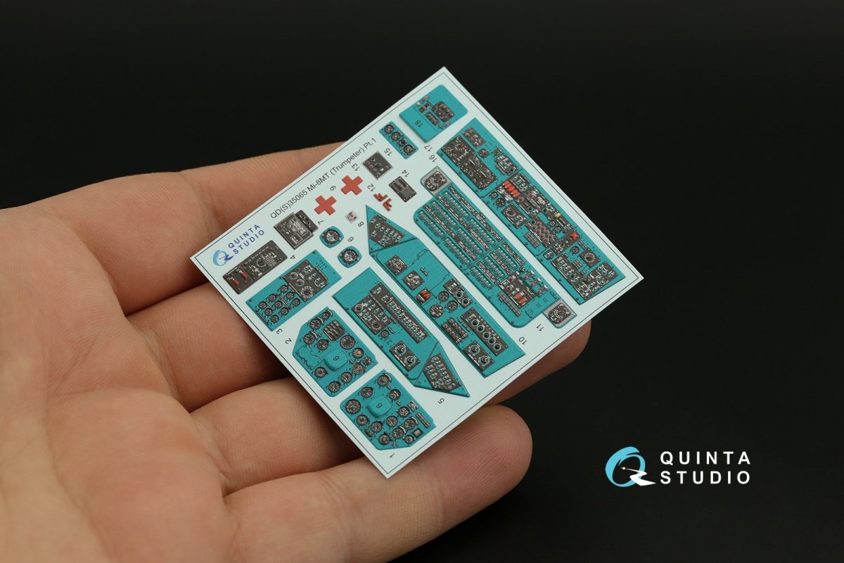 Quinta Studio QDS-35065 Mi-8MT 3D-Printed &amp;amp; colored Interior on decal paper (Trumpeter) (Small version) 1/35 – immagine 4