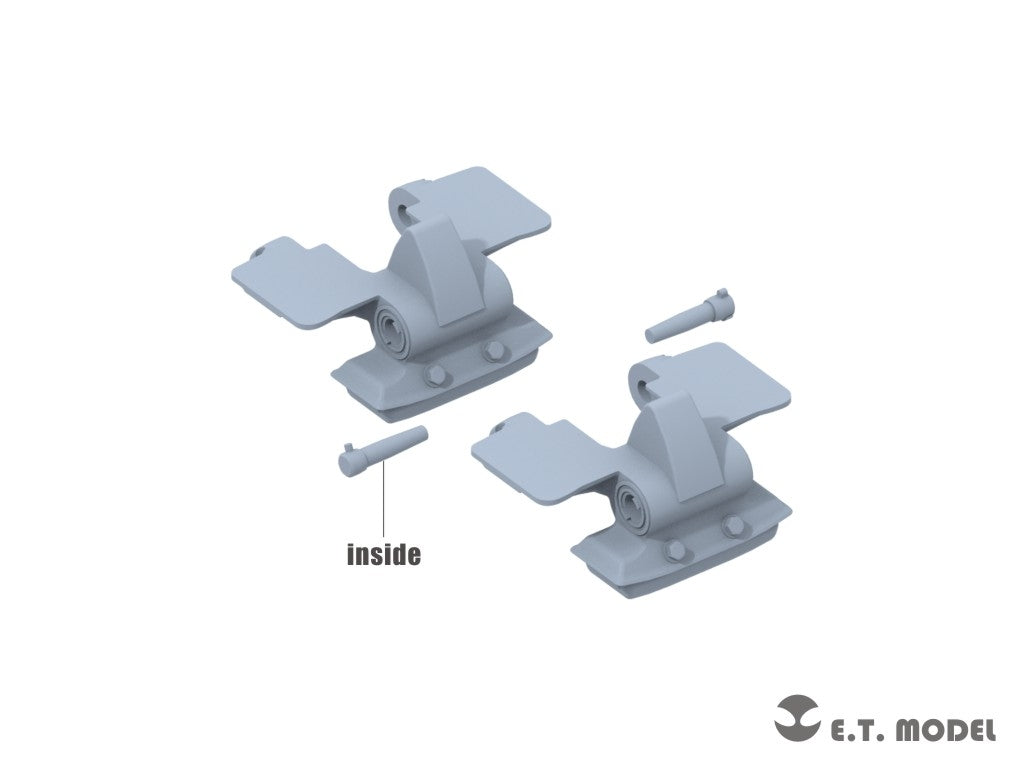 ET Model P35-406 WWII German Sd.kfz.251/Sd.kfz.11 Track links &amp;amp; Sprockets Late 3d Printed 1/35 – Bild 6