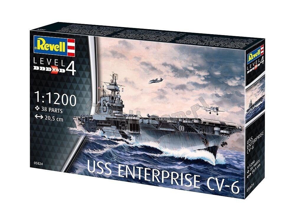 Revell 65824 USS Enterprise CV-6 Model Set 1/1200 – image 2