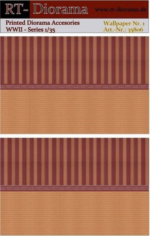 RT-Diorama 35806 Printed Accessories: Wallpaper No.1 1/35