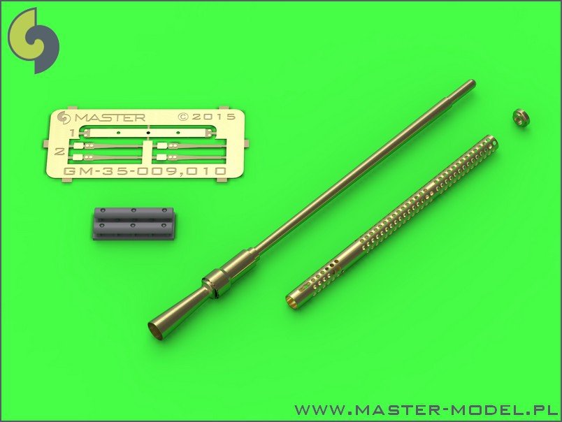 Master GM-35-010 KPV - Russian 14.5mm heavy machine gun - round cooling holes - used on ZPU-1/2/4 anti-aircraft systems (1pc) (1/35)