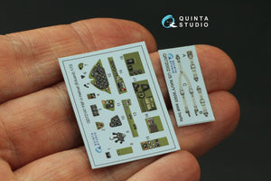 Quinta Studio QD72147 F6F-3 Hellcat 3D-Printed colored Interior on decal paper (Eduard) 1/72 – obrázek 2