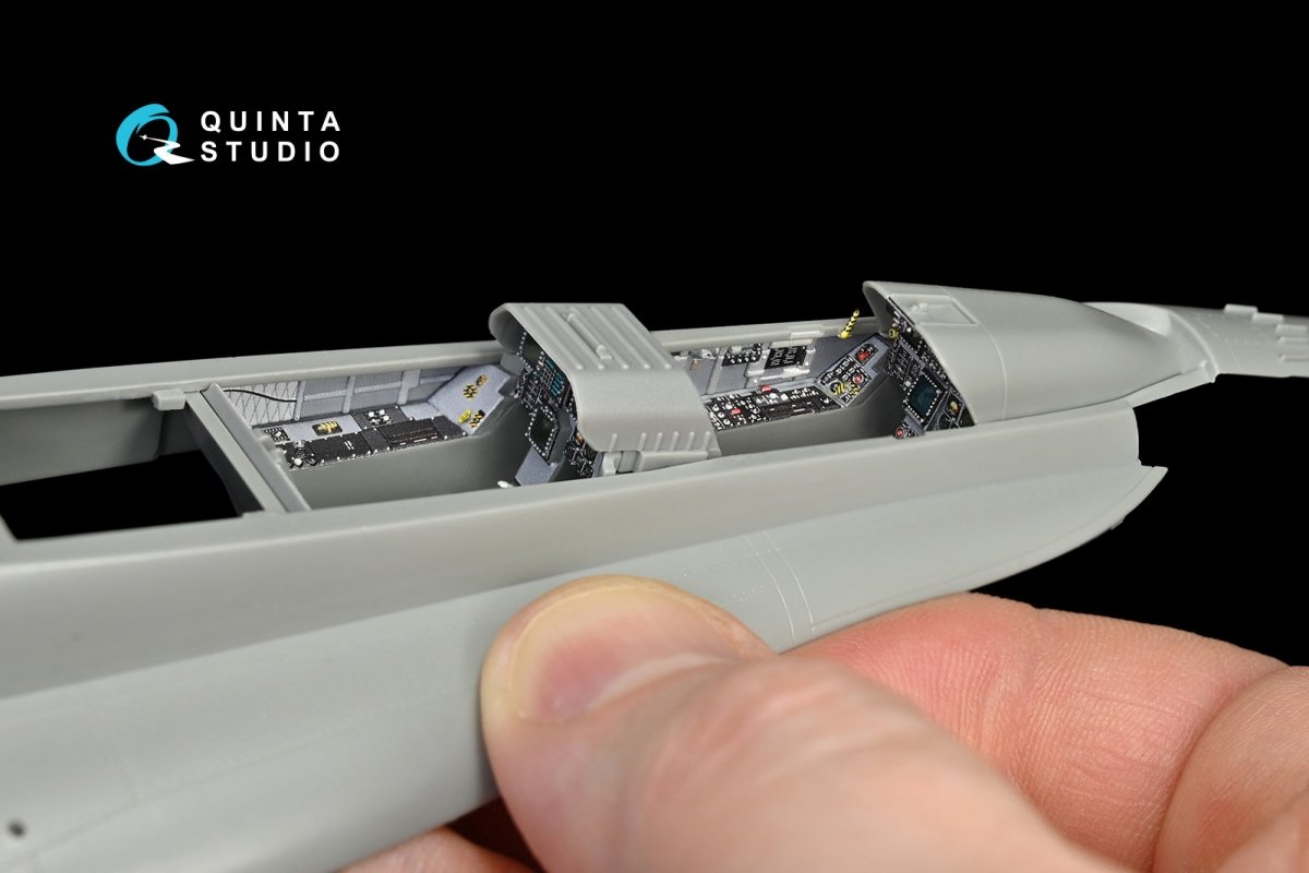 Quinta Studio QD48145 F/A-18B 3D-Printed &amp;amp; colored Interior on decal paper (for Kinetic kit) 1/48 – Bild 7