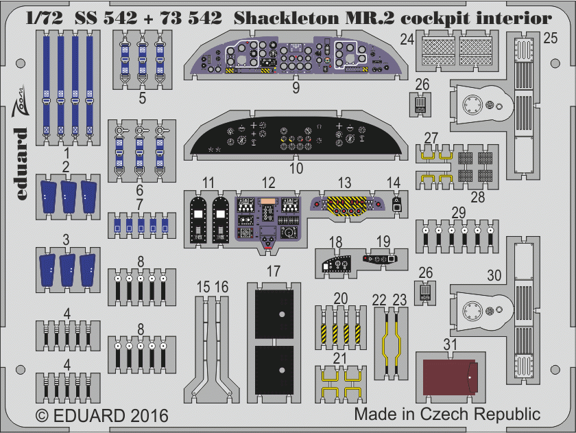 Eduard 73542 Shackleton MR.2 1/72 AIRFIX – zdjęcie 2