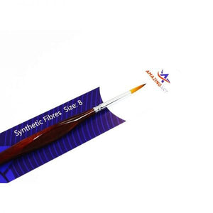 Amazing Art 12756 BRUSH TRIANGULAR SYNTHETIC HANDLE ROUND 8