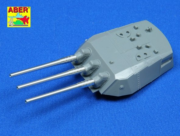 Aber 350L-09 Set of 9 pcs 460 mm barrels for Japanese ships Yamato and Musashi 1/350 – imagen 4