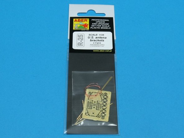 Aber R-25 US antenna and brackets (set of 3 pcs) 1/35 – image 3