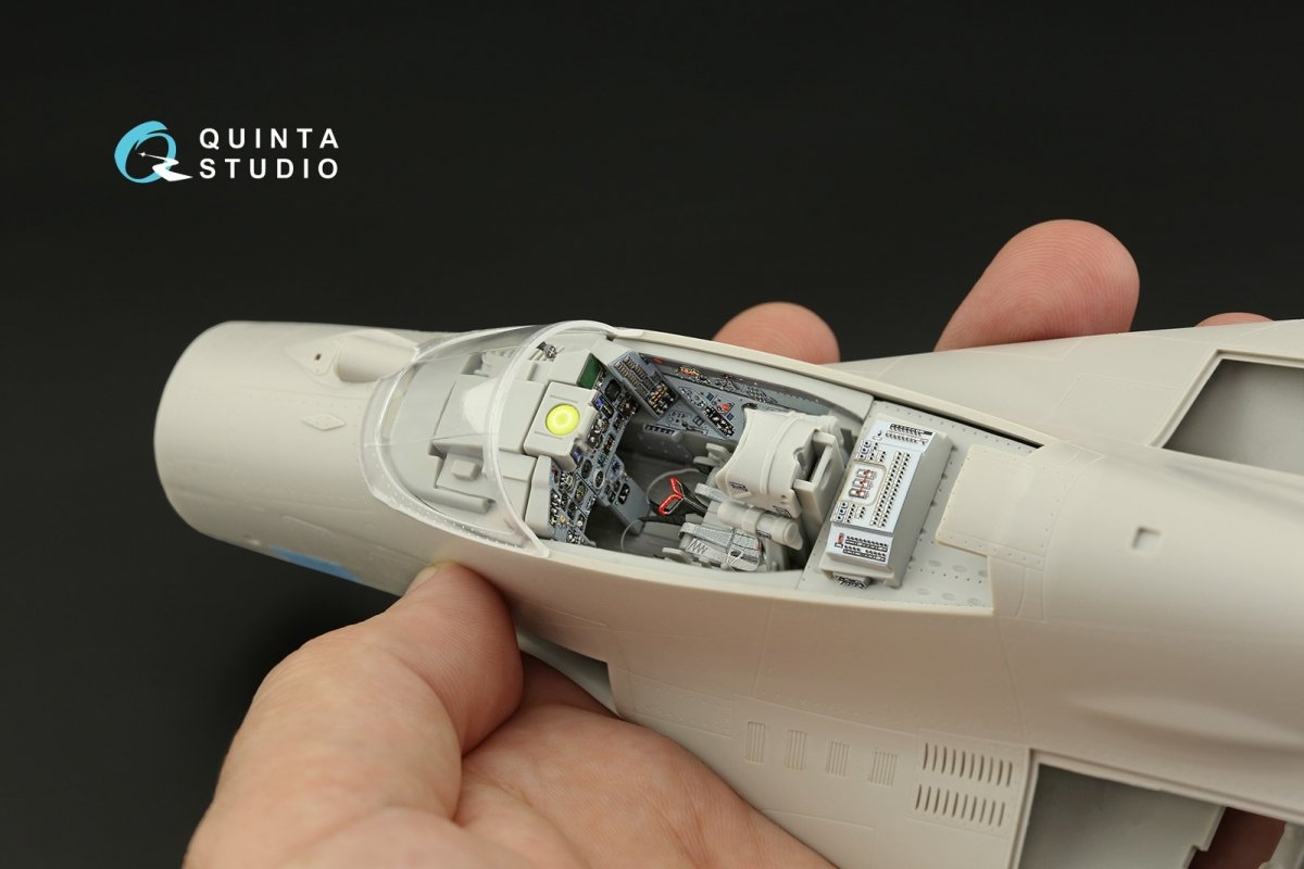 Quinta Studio QD32142 MiG-29 9-13 Fulcrum C 3D-Printed &amp;amp; colored Interior on decal paper (Trumpeter) 1/32 – immagine 3