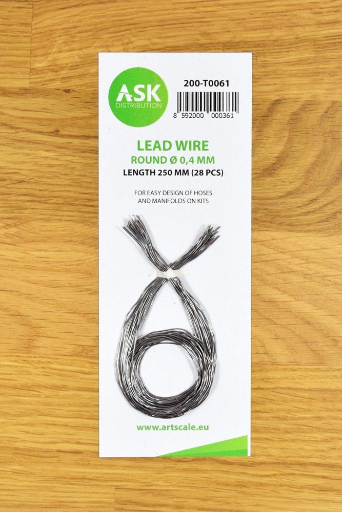ASK T0061 Lead Wire - Round Ø 0.4 mm x 250 mm (28 pcs)