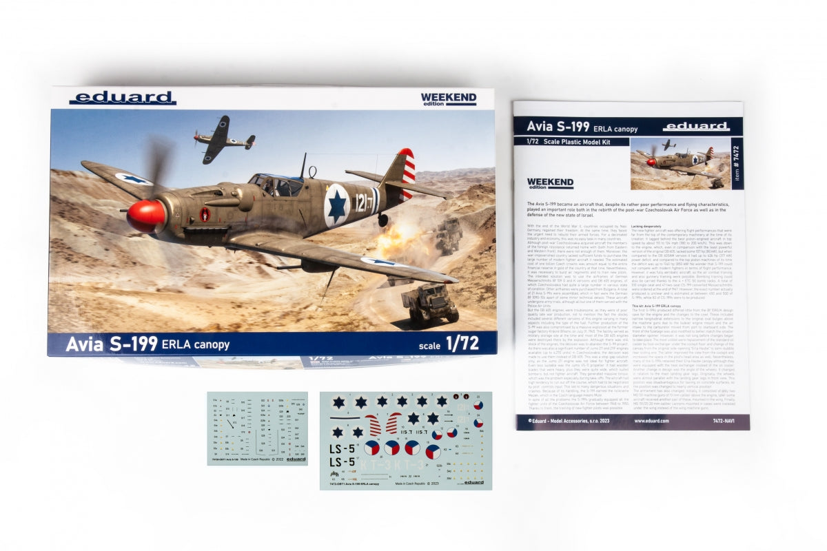 Eduard 7472 Avia S-199 ERLA canopy Weekend edition 1/72 – Bild 3