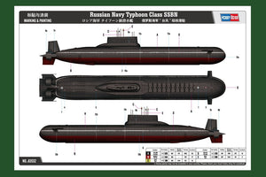 Hobby Boss 83532 Russian Navy Typhoon Class SSBN 1/350 – obrázek 2