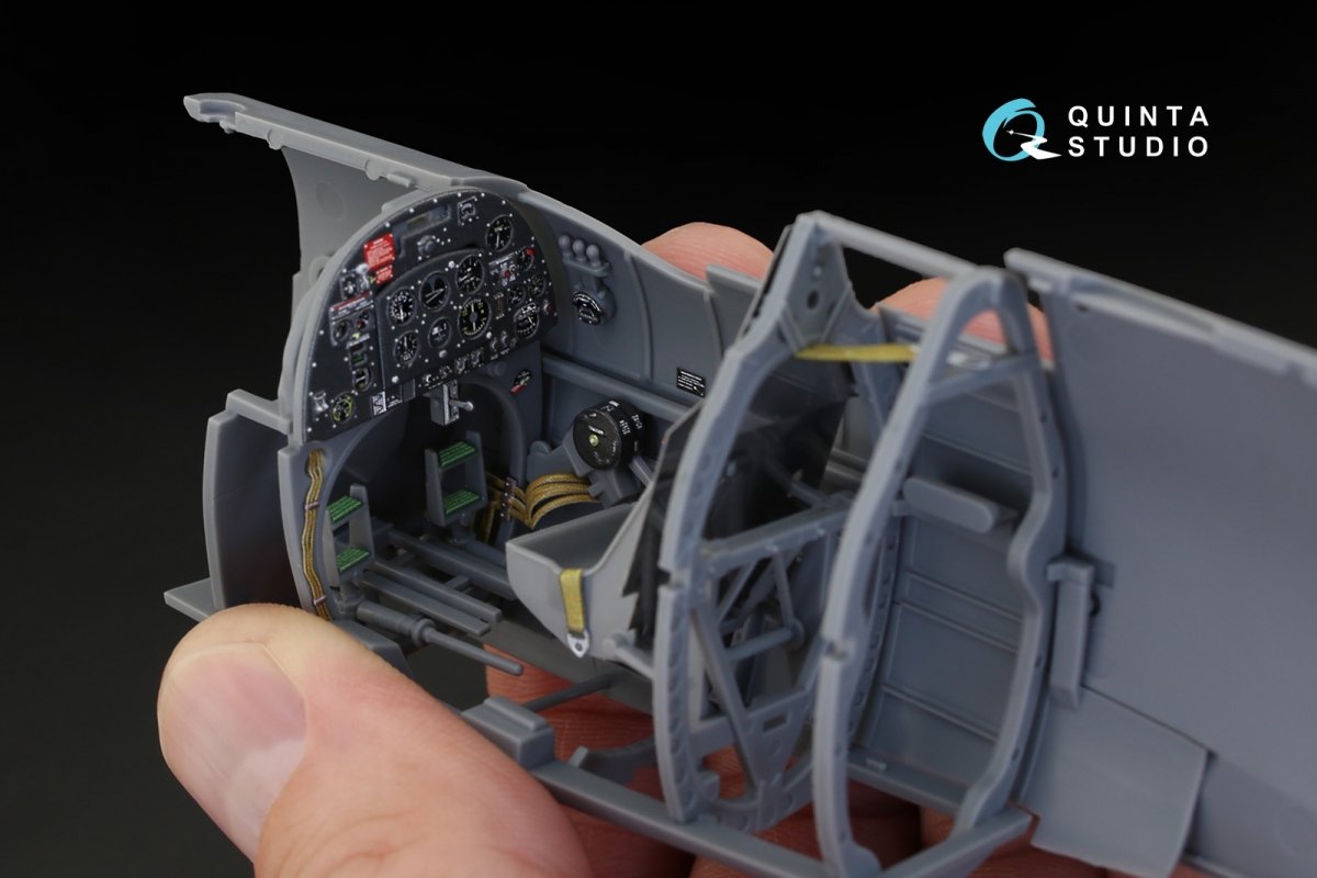 Quinta Studio QD32018 Spitfire Mk.IX 3D-Printed &amp;amp; colored Interior on decal paper (for Tamiya kit) 1/32 – immagine 7