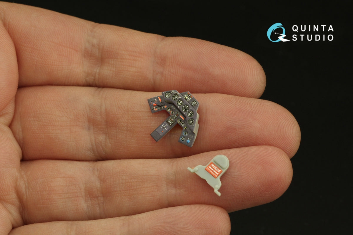 Quinta Studio QD48313 Fw 190A-3 3D-Printed &amp;amp; colored Interior on decal paper (Hasegawa) 1/48 – Bild 6