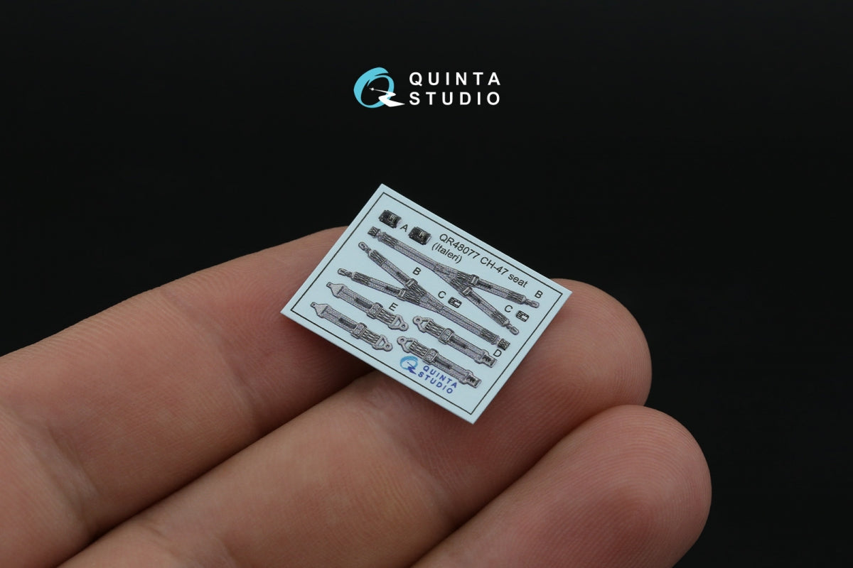 Quinta Studio QD48506 CH-47A 3D-Printed colored Interior on decal paper (Italeri) 1/48 – Bild 7