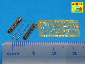 Aber A48 040 Set of two barrels for German 7.9 mm lMG 08/15 Spandau WWI aircraft machine gun (1/48) – obrázek 2