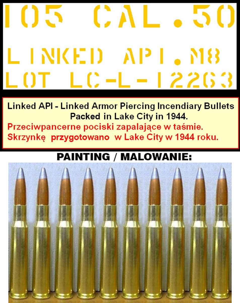 Master GM-35-063 Browning M2HB .50 cal (12,7mm) - karabin maszynowy z mocowaniem czołgowym - okres II w.św. (wczesna kołyska M23 z wczesnym zasobnikiem na amunicję) 1/35 – zdjęcie 21