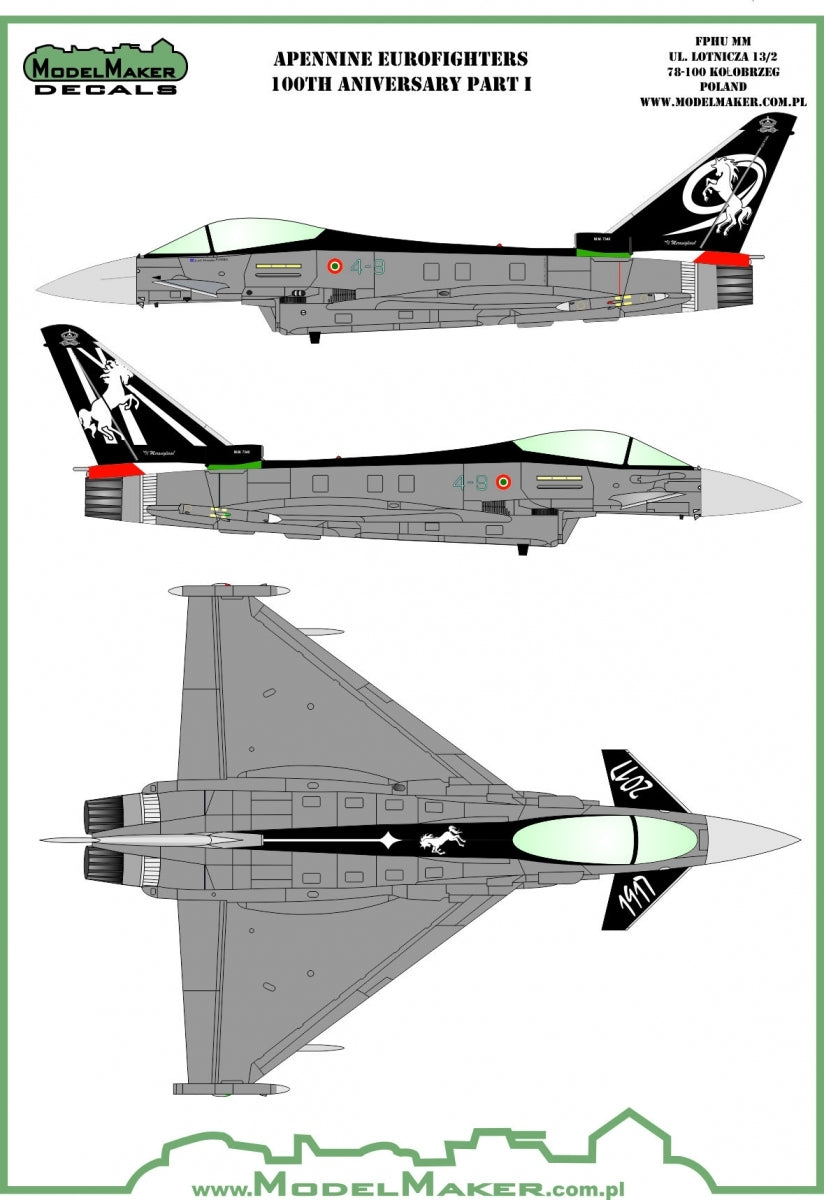 ModelMaker Decals D48141 Apennine Eurofighters Part I 1/48