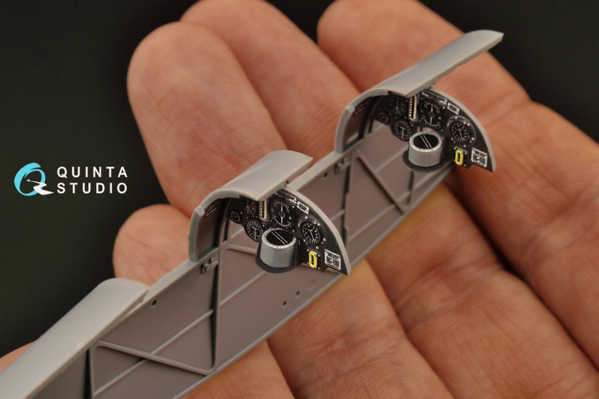 Quinta Studio QD32124 DH 82A Tiger Moth 3D-Printed &amp;amp; colored Interior on decal paper (ICM) 1/32 – image 10