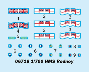 Trumpeter 06718 HMS Rodney 1/700 – Bild 3