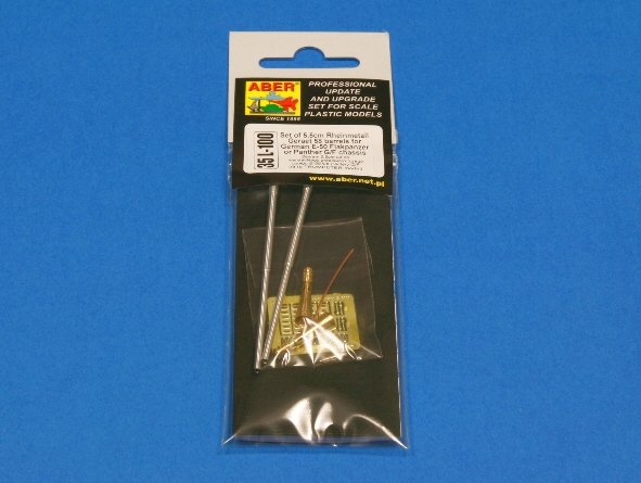 Aber 35L-100 Set of 5.5cm Rheinmetall Geraet 58 barrels for German E-50 Flakpanzer (1/35) – image 3