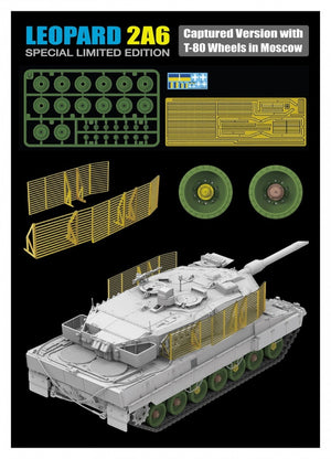 Rye Field Model 5114 Leopard 2A6 Captured Version with T-80 Wheels in Moscow 1/35 – obrázek 3