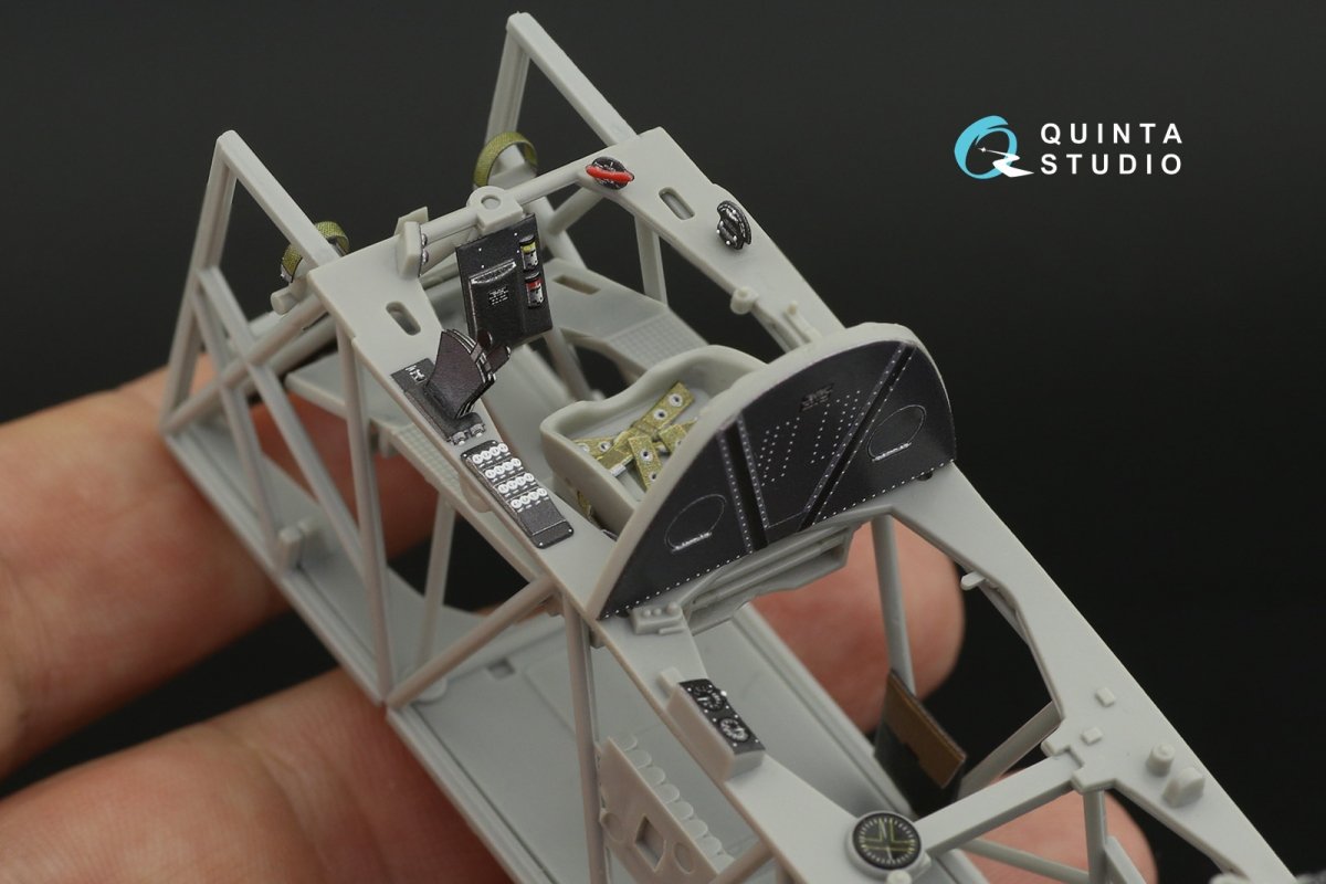 Quinta Studio QD32115 Fairey Swordfish Mk.I 3D-Printed &amp;amp; colored Interior on decal paper (Trumpeter) 1/32 – immagine 11