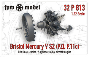 FPW Model 32P813 Bristol Mercury V S2 (PZL P.11c) 1/32