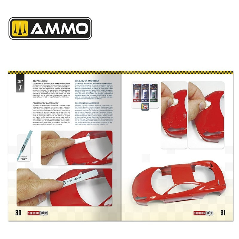 AMMO of Mig Jimenez 6604 SOLUTION BOOK 24 – How to Paint and Lacquer scale cars (Multilingual Book) – image 5