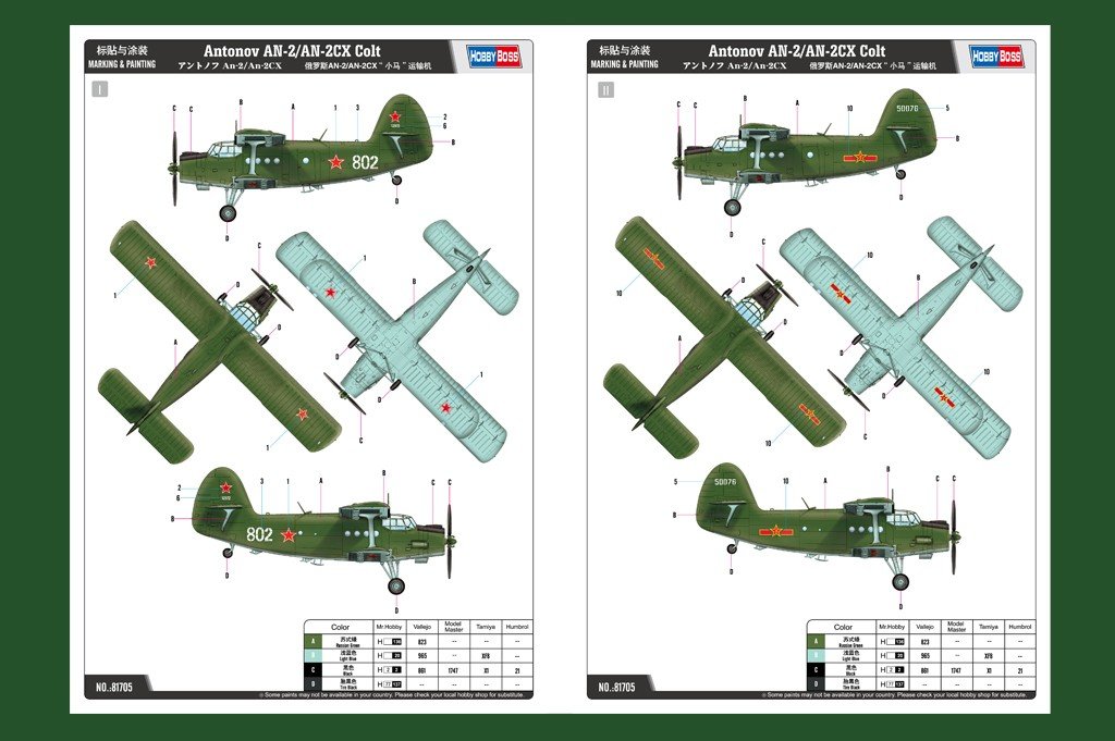 Hobby Boss 81705 Antonov An-2 / An-2CX (1/48) – obrázek 3
