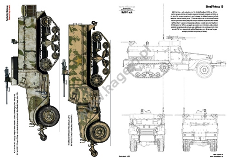Kagero 7084 Armored Personnel Carrier M2/M3/M4 Half-Track EN/PL – image 5
