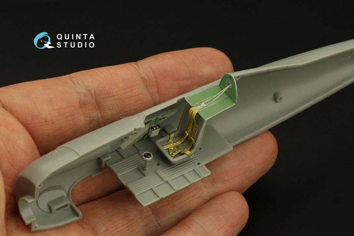Quinta Studio QD48402 Gloster Gladiator MKII 3D-Printed &amp;amp; colored Interior on decal paper (I Love Kit) 1/48 – immagine 8