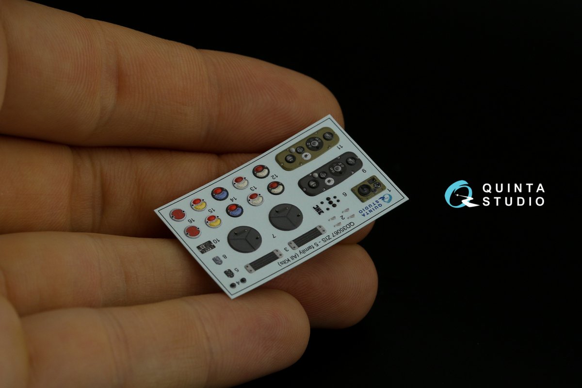 Quinta Studio QD35067 ZiS-5 3D-Printed &amp;amp; colored Interior on decal paper (All kits) 1/35 – image 4