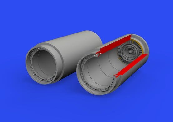 Eduard 648590 MiG-19 exhaust nozzles EDUARD/TRUMPETER 1/48 – obrázek 2