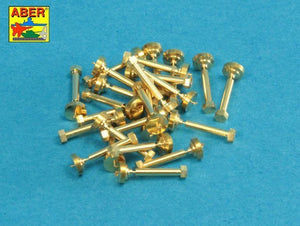 Aber 16109 Turned imitation of Hexagonal bolts 1.6 x 6.0 mm x 25 pcs. (1/16)