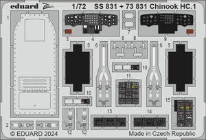 Eduard BIG72185 Chinook HC.1 detail set Airfix 1/72 – Bild 6