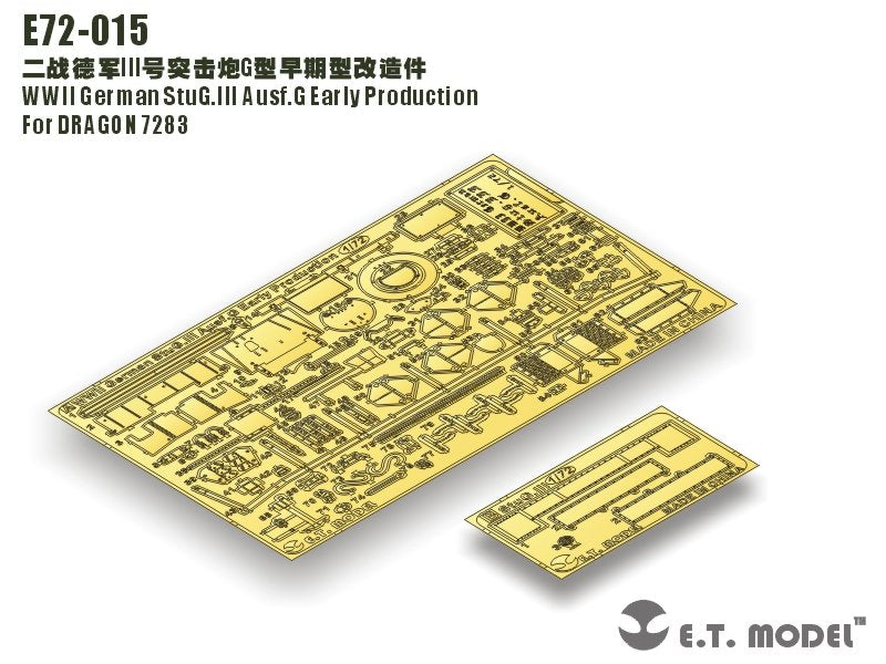 ET Model E72-015 WWII German StuG.III Ausf.G Early Production For DRAGON 7283 1/72 – obrázek 10